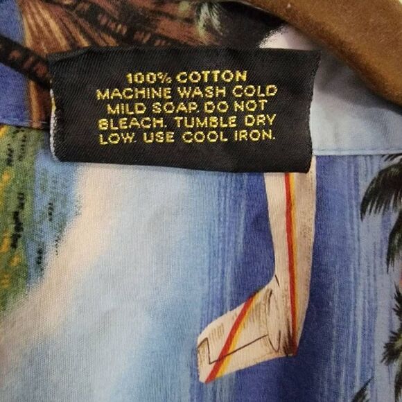 Royal Creations Hawiian Shirt Mens Button Down SZ XL Cars Surfing - Picture 2 of 6